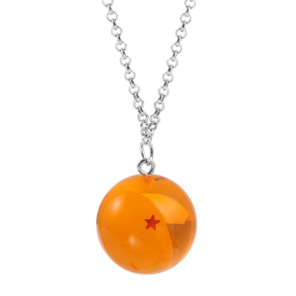 Dragon Ball:Series 1-7 Planet Necklace, Goku Ball Pendant Metal Necklace for Men and Women Cosplay Accessories