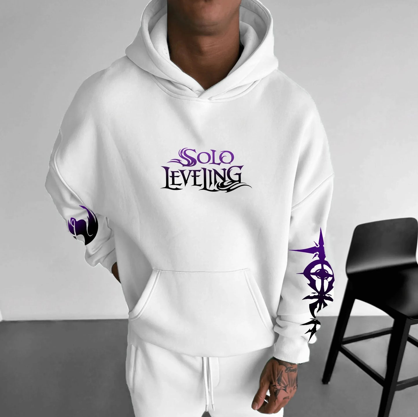 Solo Leveling: Parent-child Clothing Autumn and Winter Japanese Hotblooded Animation Classic Character Hoodie Men's and Women's