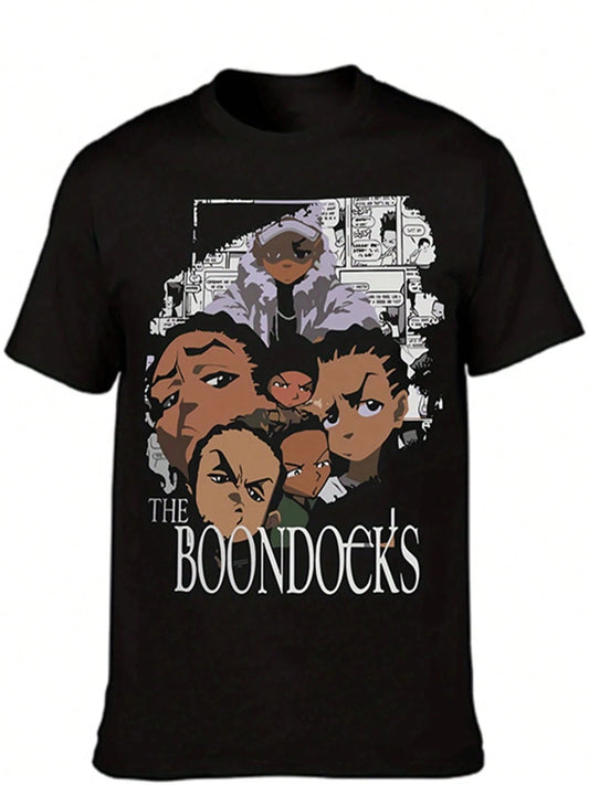 The Boondocks: Themed Unisex Funny Round Neck 100% Cotton T Shirt Harajuku Graphic T Shirts Men Clothing Oversized T Shirt