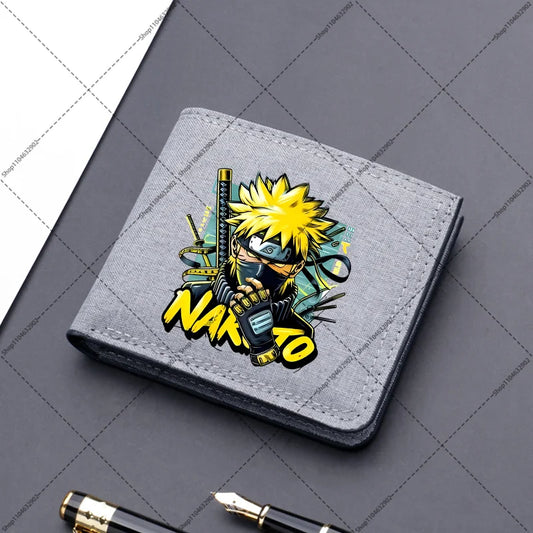 Naruto: Variotion Wallet Sasuke Sakura Cartoon Anime Pattern Portable Purses Boys Girls Cute Purse Women Creative Wallets Party Gifts
