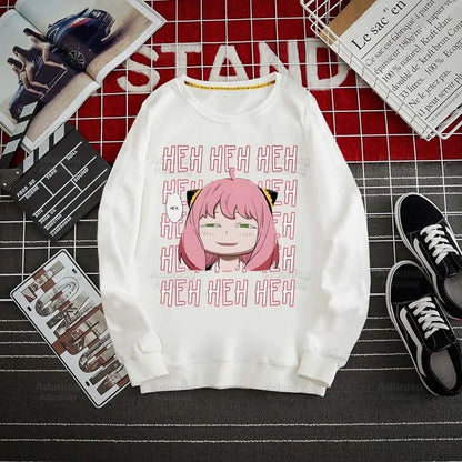 Spy Family Hoodie: Spy X Family Yor Forger Sweatshirts Loid Forger Bond Pullover Harajuku Anya Smug Casual Clothes