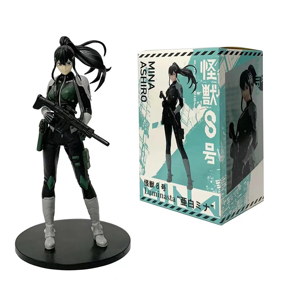 Kaiju No. 8 :  Amine  Figure Kafka Hibino Mina Ashiro Skeleton Creative PVC Model Toys Kids Action Statue Doll Gifts