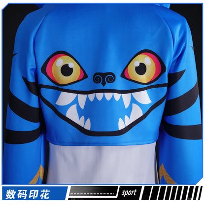 KPop Demon Hunters: Cosplay Costume Women Blue Tiger Hoodie Outfit Idol Style Anime Character Dress Stage Performance Party Event