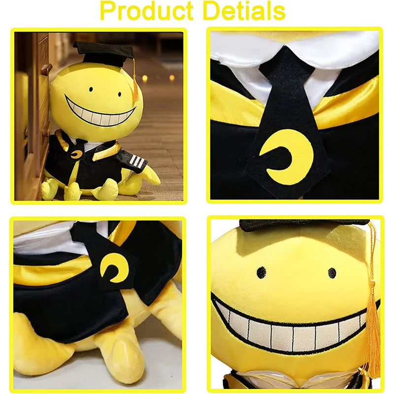 Assassination Classroom: 30cm Cute Plush Doll Korosensei Koro Sensei Teacher Stuffed Animal Anime Graduates