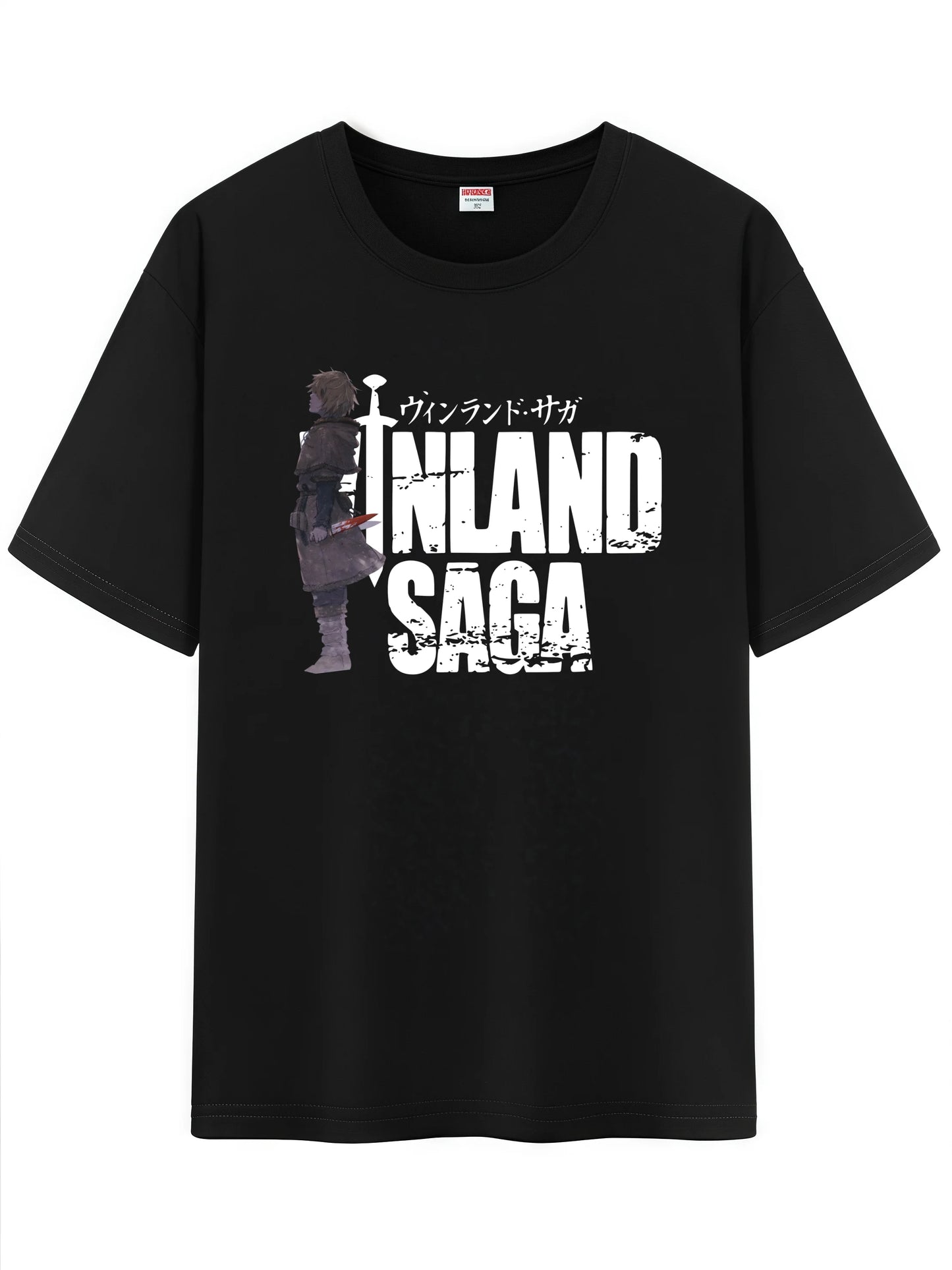 Vinland Saga: Unisex Japanese Pattern T-Shirt,  Character Graphic Short Sleeve Regular Fix Tee Shirt