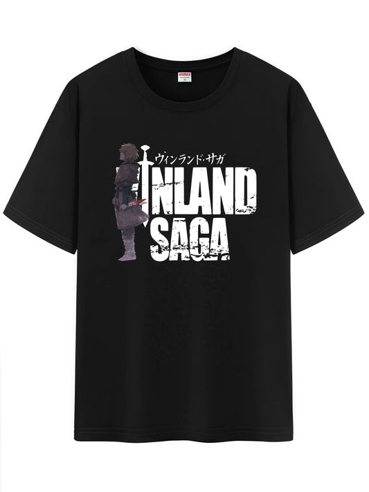 Vinland Saga: Unisex Japanese Pattern T-Shirt,  Character Graphic Short Sleeve Regular Fix Tee Shirt
