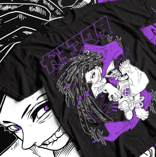 Gachiakuta: Loose Oversized Y2k Short Sleeve Anime T-Shirt Male Clothing Casual Heavy Cotton Top Tee