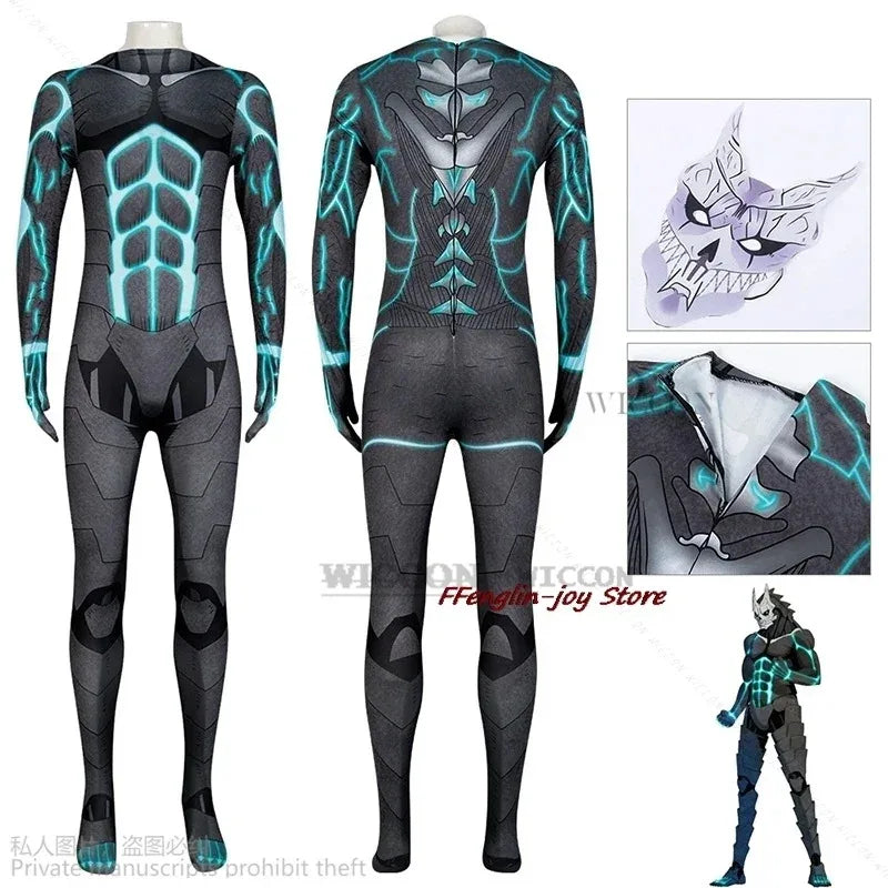 Kaiju No. 8: Cos Kafka Hibino Cosplay Costume Jumpsuits Mask Outfit Halloween Role Playing Costumes Party Kaiju CZSDFEWTRF3