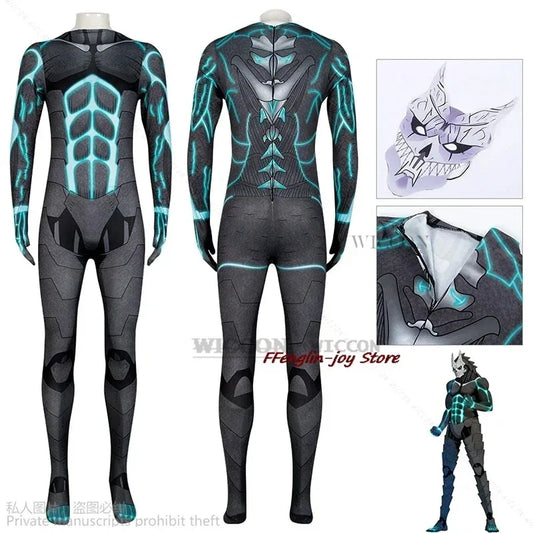 Kaiju No. 8: Cos Kafka Hibino Cosplay Costume Jumpsuits Mask Outfit Halloween Role Playing Costumes Party Kaiju CZSDFEWTRF3