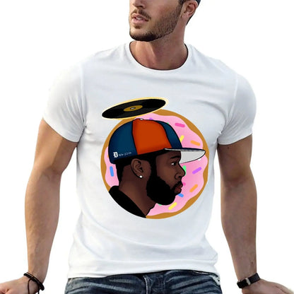 J Dilla: Donuts T-Shirt luxury t-shirt vintage graphic tee shirts men graphic