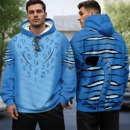 KPop Demon Hunters Hoodie For Men Halloween the Tiger Outfit Cosplay Pullover Hoodie Autumn Winter 3D Print  Pullover Sweatshirt