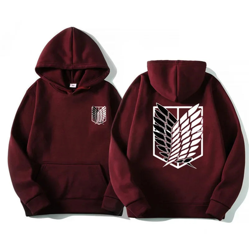 Attack on Titan: Men's Hoodies Anime Hoodies Men and Women Streetwear Pullover Harajuku Shingeki No Kyojin Hoodies Sweatshirt