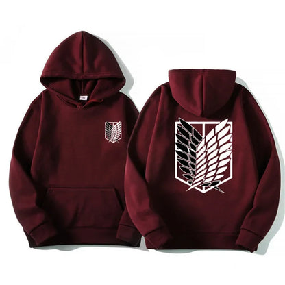 Attack on Titan: Men's Hoodies Anime Hoodies Men and Women Streetwear Pullover Harajuku Shingeki No Kyojin Hoodies Sweatshirt