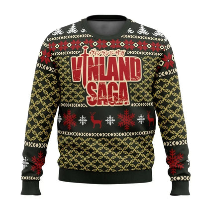 Vinland Saga: Ugly Christmas sweater gift Fashionable men and women pullover Cartoon anime couple Sweatshirt