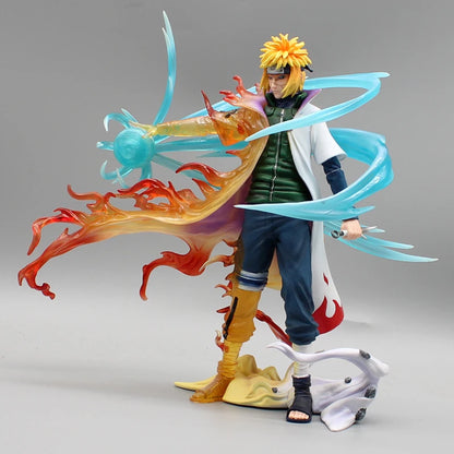 Naruto: 26cm Figures Namikaze Minato Anime Figures Gk Pvc Statue Action Figurine Rasengan Desk Decoration Model Kids Toys Gift