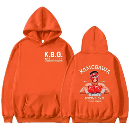 Hajime No Ippo: Kamogawa Boxing Gym Hoodie Women Men Sweatshirt Sport Coat KGB Graphic Clothing Harajuku Streetwear Tops