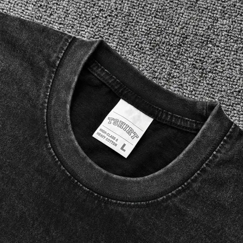 Dandadan: Manga Funny Graphic Print T-shirts Streetwear Hip Hop Harajuku Fashion Tees Retro Washed Cotton Washed Tops