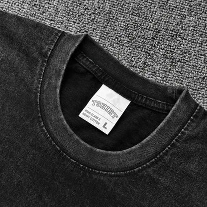 Dandadan: Manga Funny Graphic Print T-shirts Streetwear Hip Hop Harajuku Fashion Tees Retro Washed Cotton Washed Tops