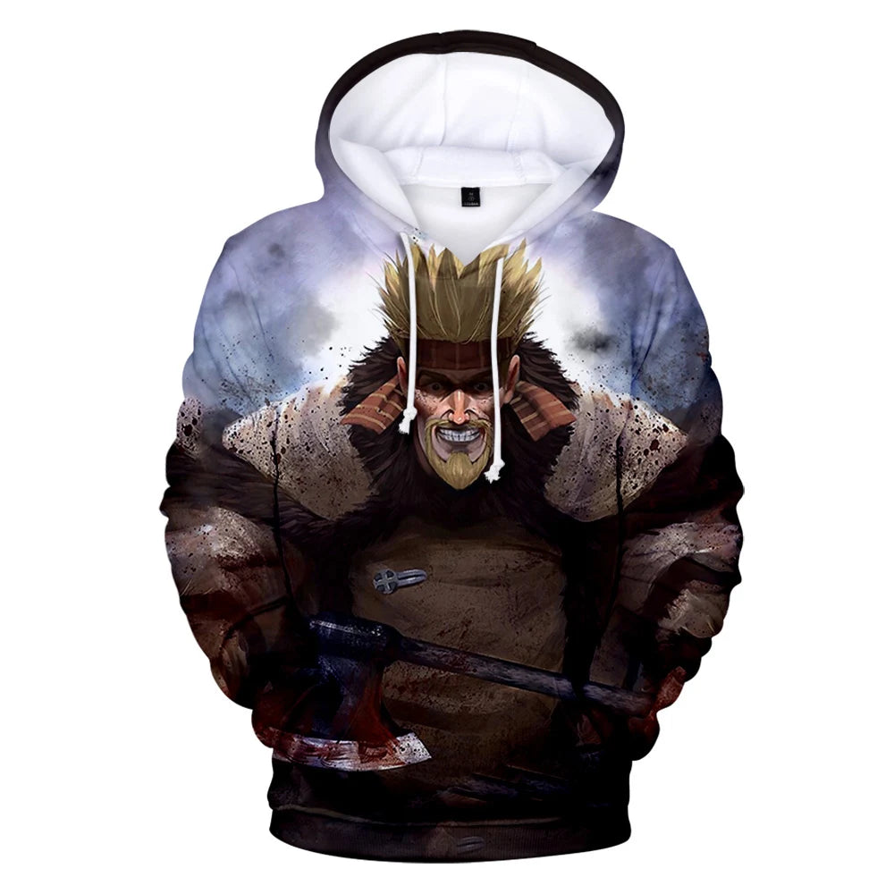 Anime Vinland: Saga Thorfinn Karlsefni 3D Print Oversized Women/Men Hoodie Sweatshirt Streetwear Hip Hop Pullover Hooded Jacket