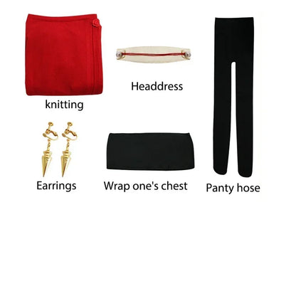 Spy x Family: Yor Forger Cosplay Long Red Knitting Sweater Costume Anime Spy family Women's Wear