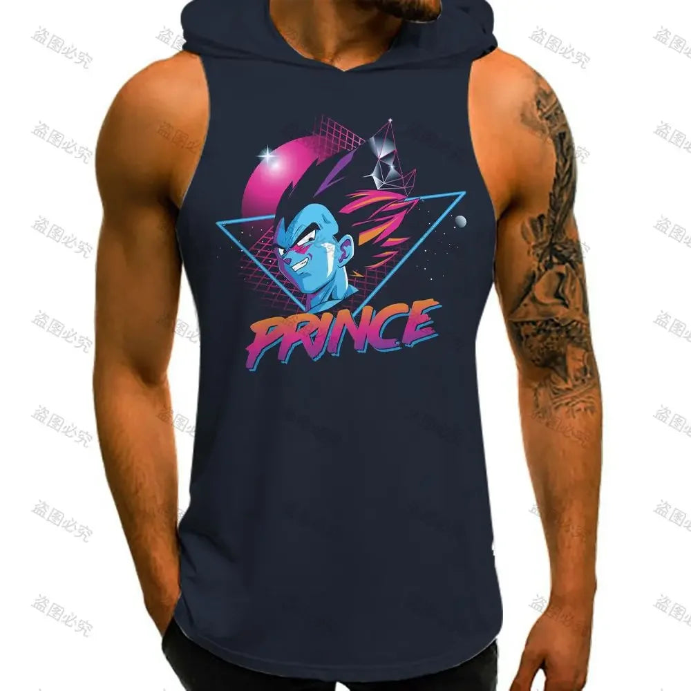 Dragon Ball Z: Bodybuilding Man Fashion Sleeveless Vests Super Saiyan Goku Men's Clothes Tops