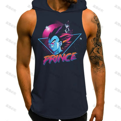 Dragon Ball Z: Bodybuilding Man Fashion Sleeveless Vests Super Saiyan Goku Men's Clothes Tops