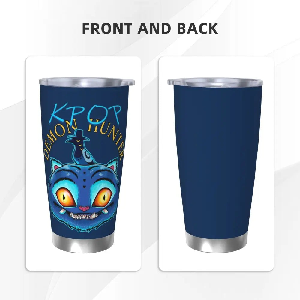 KPop Demon Hunters - Derpy  Insulated Tumbler with Lid Vacuum Thermal Mug Outdoor Travel Car Bottle Cup, 20oz