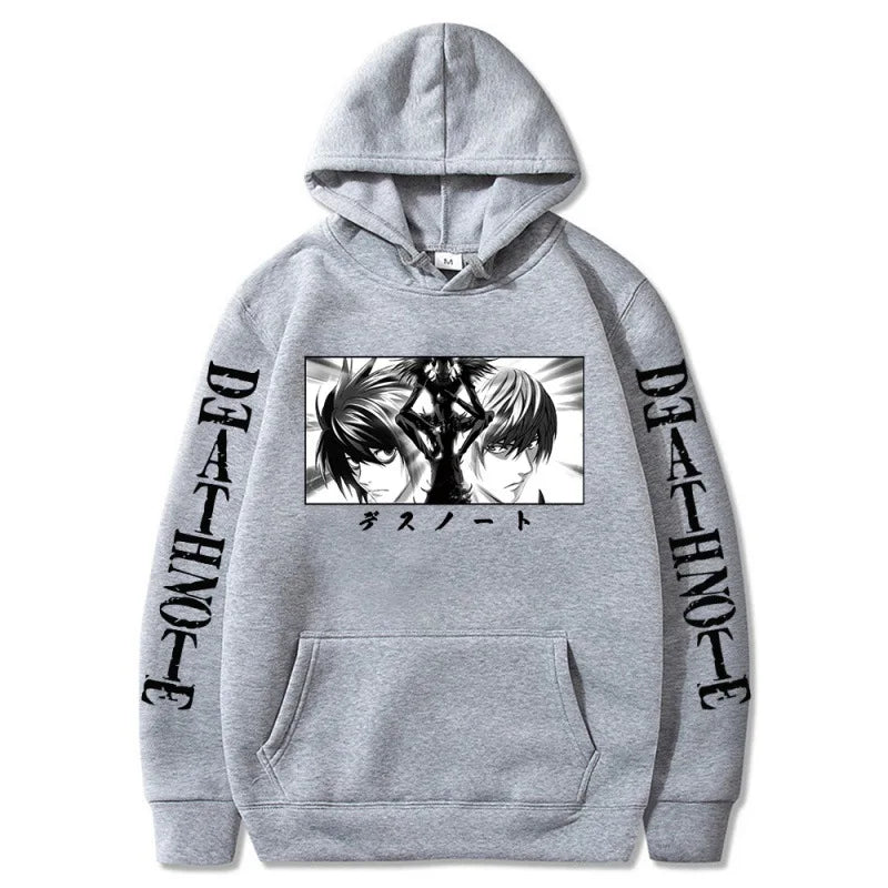 Death Note: Hoodies Graphic Print Streetwear Harajuku Unisex Tops Plus Size Sweatshirt Clothing