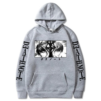 Death Note: Hoodies Graphic Print Streetwear Harajuku Unisex Tops Plus Size Sweatshirt Clothing
