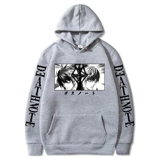 Death Note: Hoodies Graphic Print Streetwear Harajuku Unisex Tops Plus Size Sweatshirt Clothing