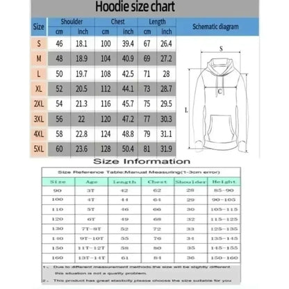 Demon Slayer: Y2K Trendy Hoodie Men's Autumn/Winter New Kochou Shinobu Anime Printed Street Hip Hop Casual Loose Parent Child Top
