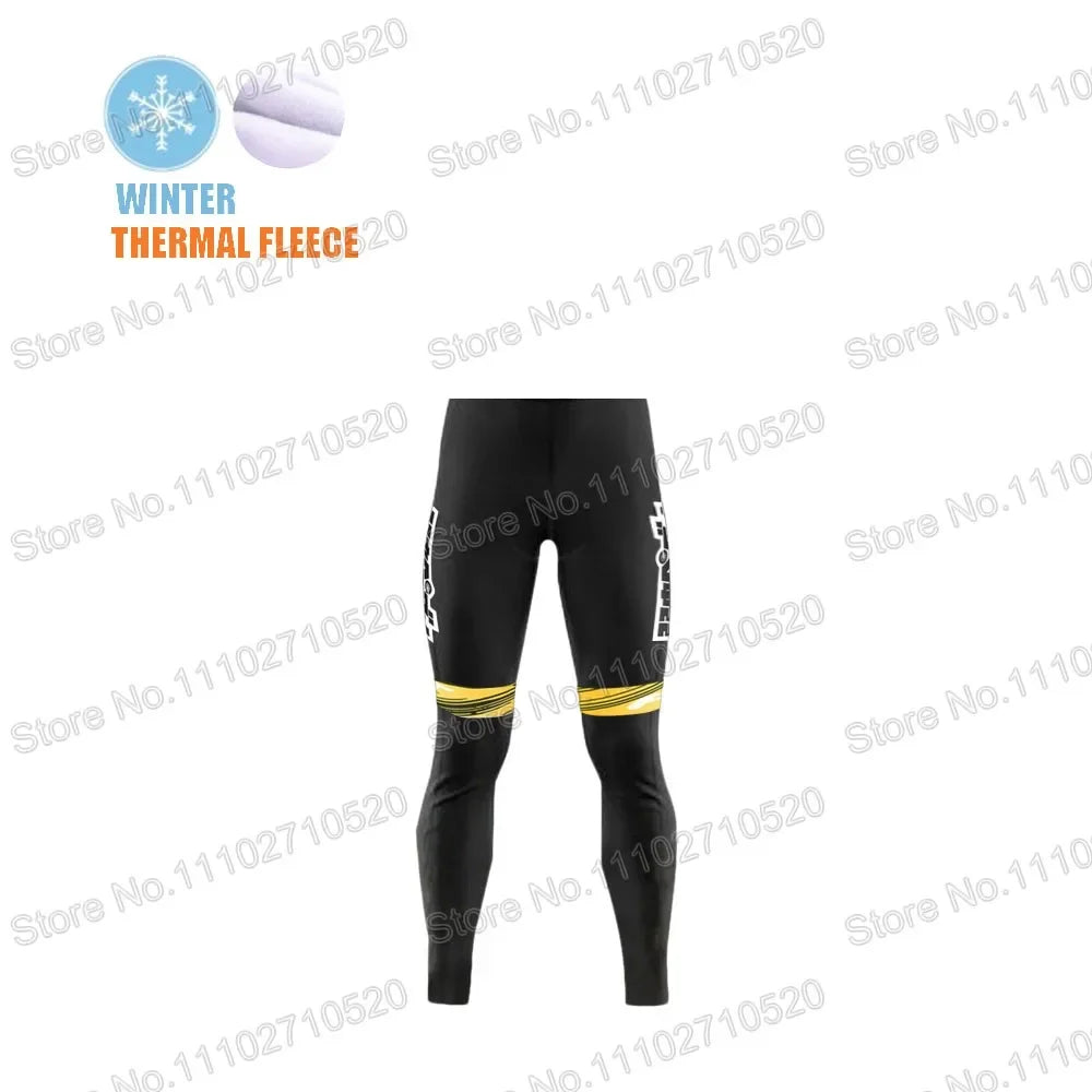 YOWAMUSHI PEDAL:Cycling Jersey 2025 Set Team Long Sleeve Cycling Clothing Bike Thermal Jacket Suit Pants Bib MTB Ropa Maillot