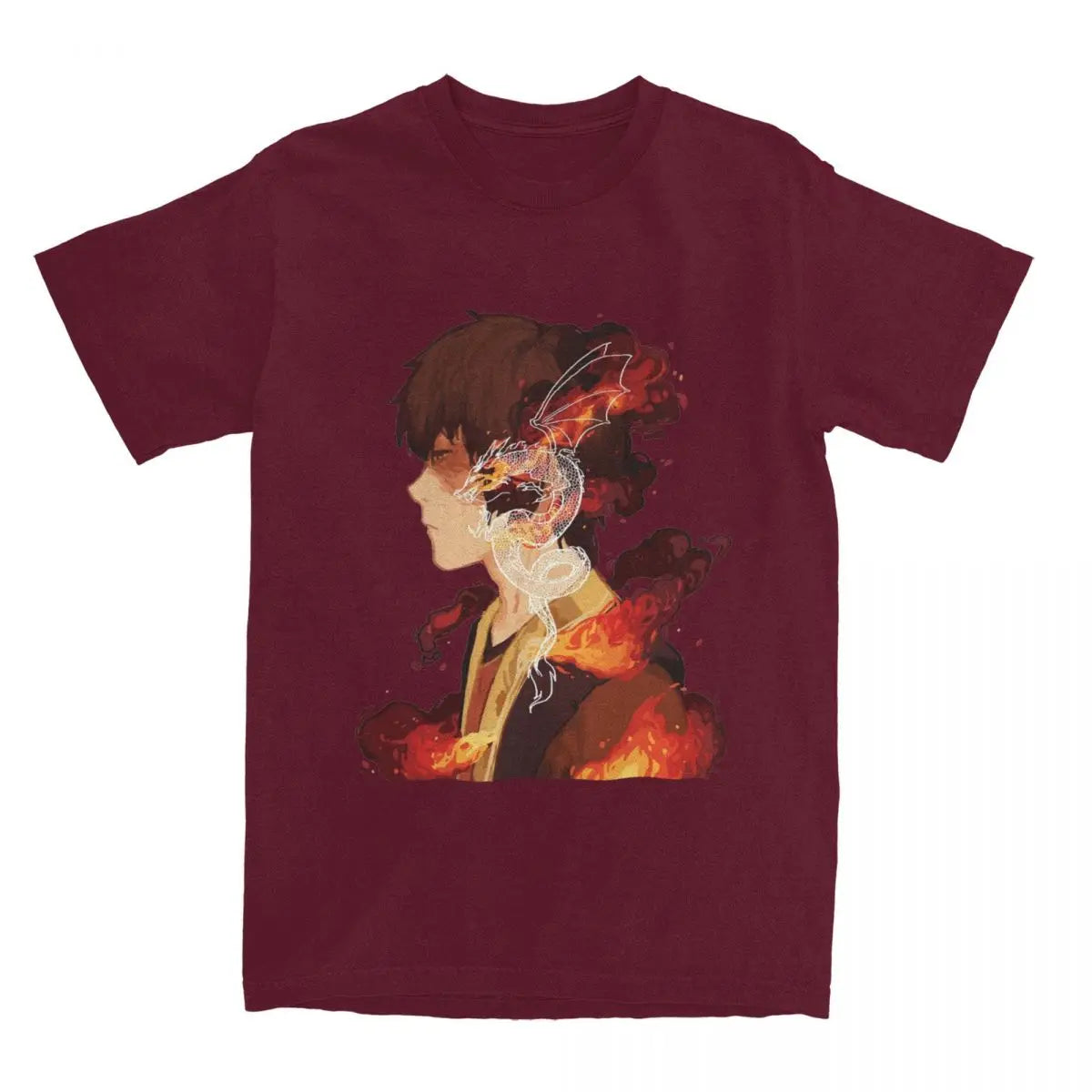 Avatar The Last Airbender: Zuko T-Shirt Men 100%Cotton Short Sleeve Round Neck Summer Tops