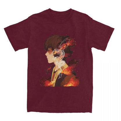 Avatar The Last Airbender: Zuko T-Shirt Men 100%Cotton Short Sleeve Round Neck Summer Tops