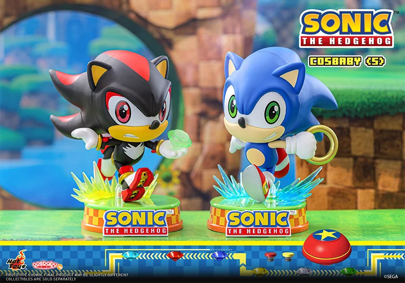 Sonic The Hedgehog: Original Hot Toys Anime Figures  Action Figure Shadow Doll Cosbaby Treasure Doll Birthday Gift Children Toys