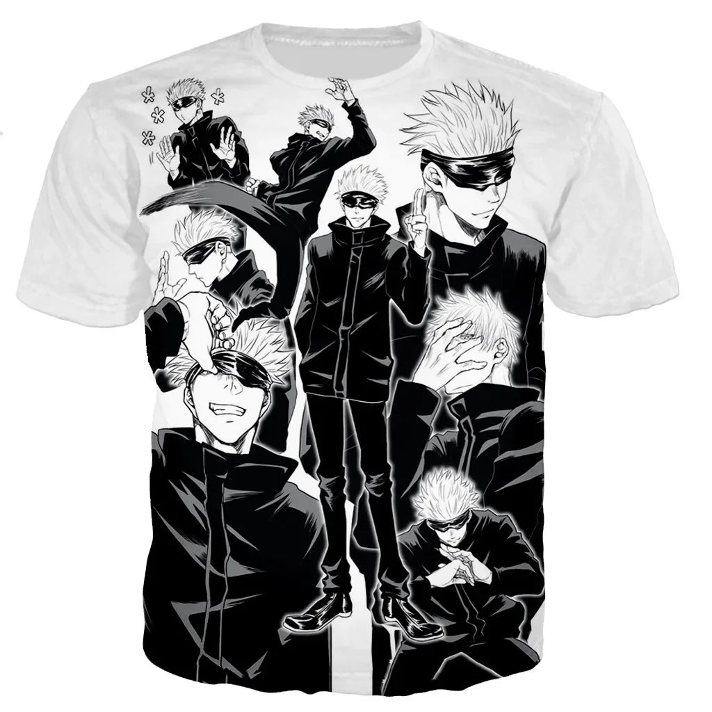 Jujutsu Kaisen: Satoru Gojo T Shirt Men/women 3D Print T-shirt Casual Harajuku Style Shirts Streetwear Tops Dropshipping Clothing