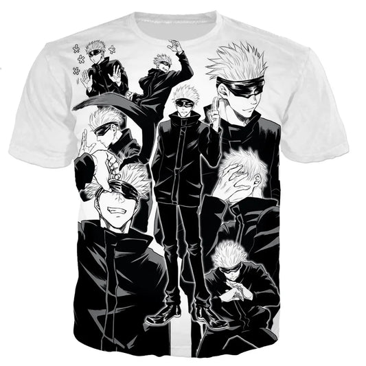 Jujutsu Kaisen: Satoru Gojo T Shirt Men/women 3D Print T-shirt Casual Harajuku Style Shirts Streetwear Tops Dropshipping Clothing