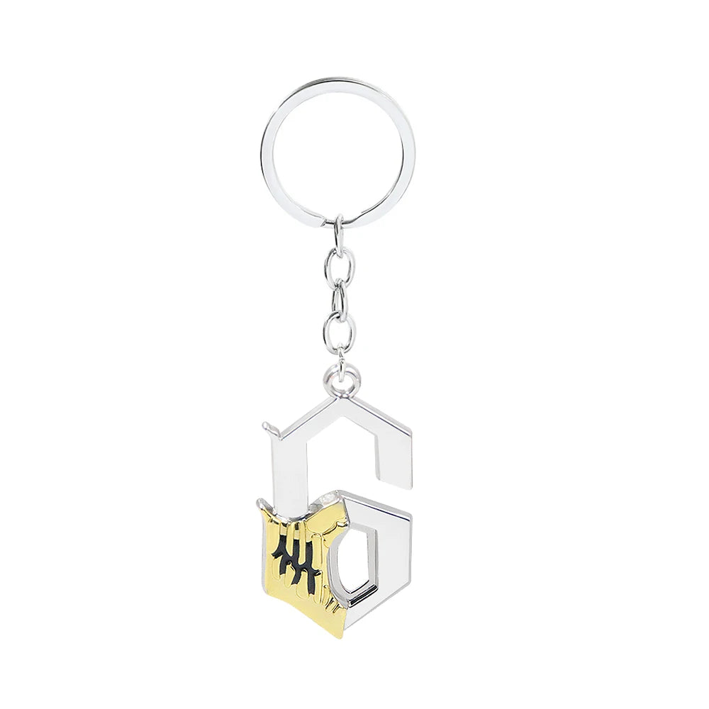BLEACH: Thousand-Year Blood War Keychain Kurosaki Ichigo Zangetsu Double Blade Weapon Pendant Key Chain for Men Car Keyring Gift