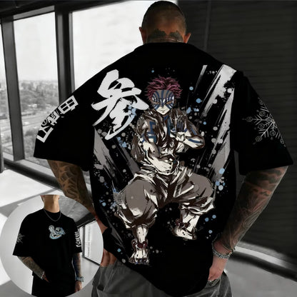 Demon Slayer: Anime Printed Men, Women T-shirt Casual Fashion Harajuku Style Street Wear Y2K