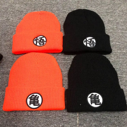 Dragon Ball: Knitted Warm Winter Hats For Solid Hip-hop Casual Cuffed Beanies Bonnet