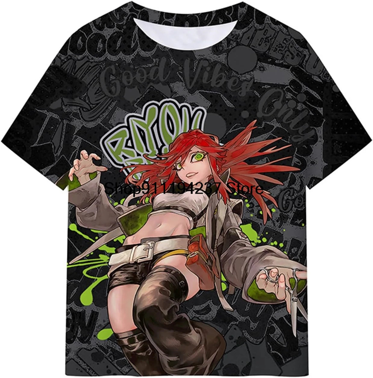 Gachiakuta: T-Shirt Rudo Surebrec Tops Tee Short Sleeve Cosplay Shirt