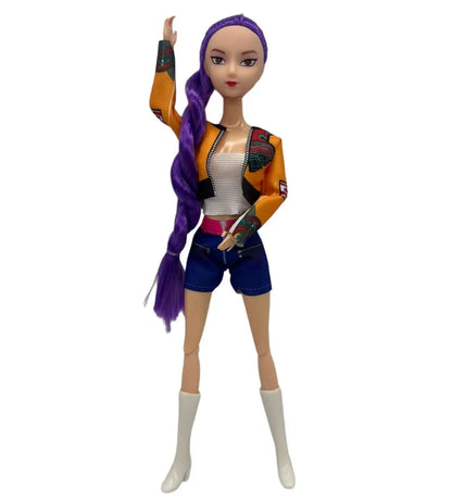 KPop Demon Hunters: Rumi Anime Figure HUNTRX Mira Zoey Action Figure Model Changeable Outfits Ornament Figurines Holiday Gifts