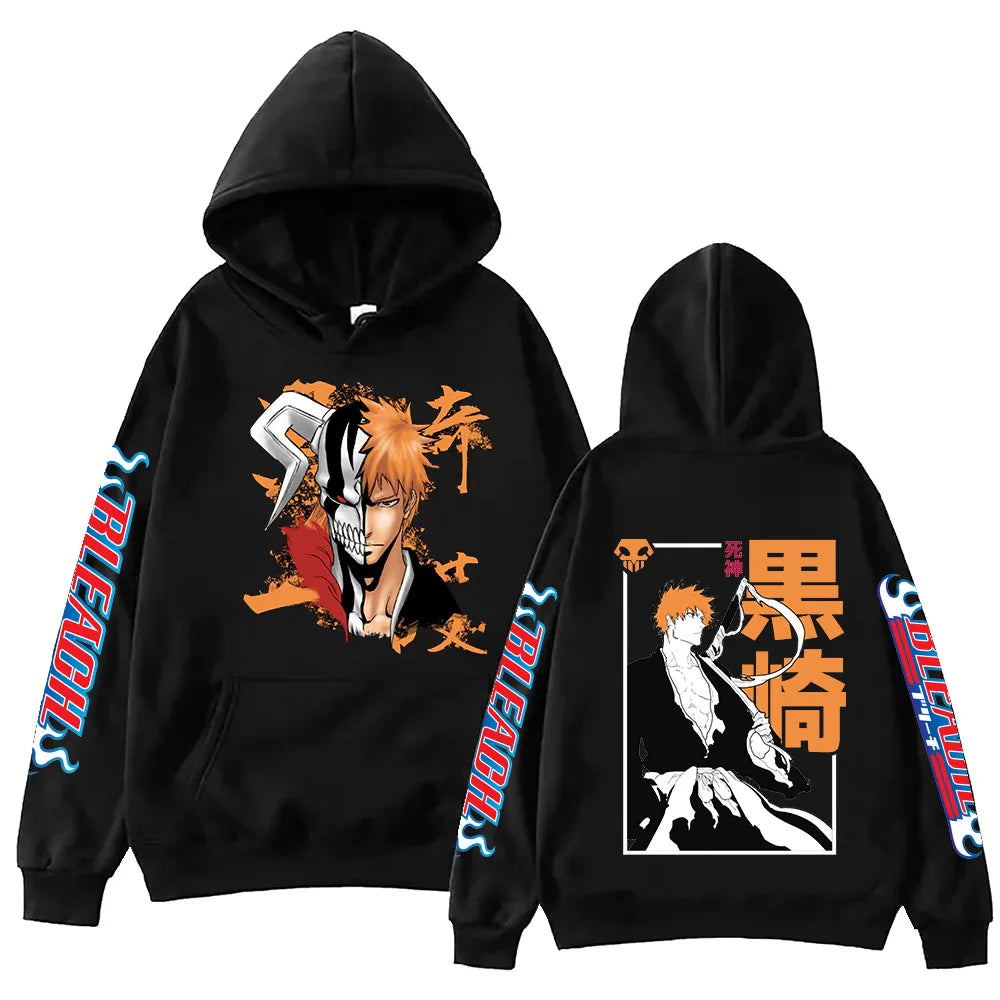 Bleach: Kurosaki Hoodie Harajuku Hip Hop Pullover Tops Fans Gift