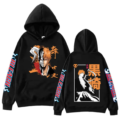 Bleach: Kurosaki Hoodie Harajuku Hip Hop Pullover Tops Fans Gift