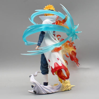 Naruto: 26cm Figures Namikaze Minato Anime Figures Gk Pvc Statue Action Figurine Rasengan Desk Decoration Model Kids Toys Gift