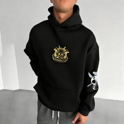 One Piece: Hoodie Sweatshirt Vinsmoke Sanji Japan Anime Spring Autumn and Winter Boys Long-sleeved Parent-child Outfit