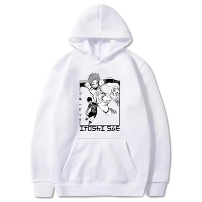 Blue Lock: 2026 New Autumn Winter Hooded Sweatshirts Manga BLUE LOCK Itoshi Sae Hoodies Men Women Casual Loose Anime Street Hip Hop Hoody