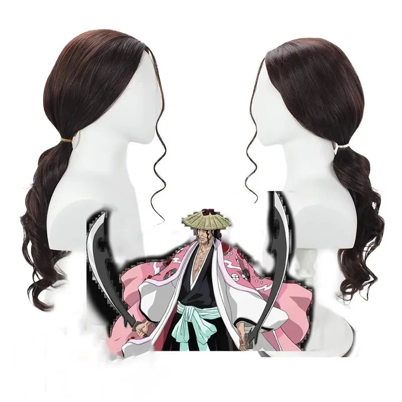 Bleach: Kyoraku Shunsui Cosplay- Thousand Year Blood War Arc Costume Wig Men Party Role Playing Uniform Clothes Outfit