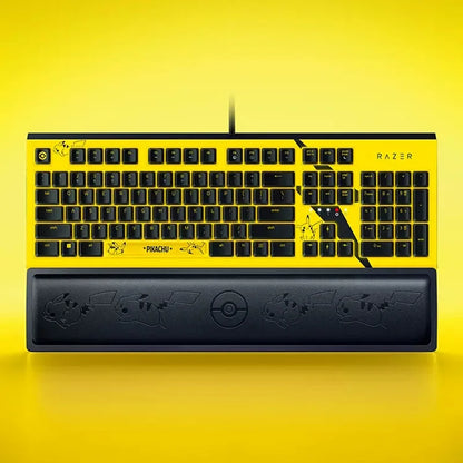 Pokemon: Pikachu Limited Edition 104 Key Wired Computer Gaming Mechanical Keyboard (Green Switch) Collection Mode