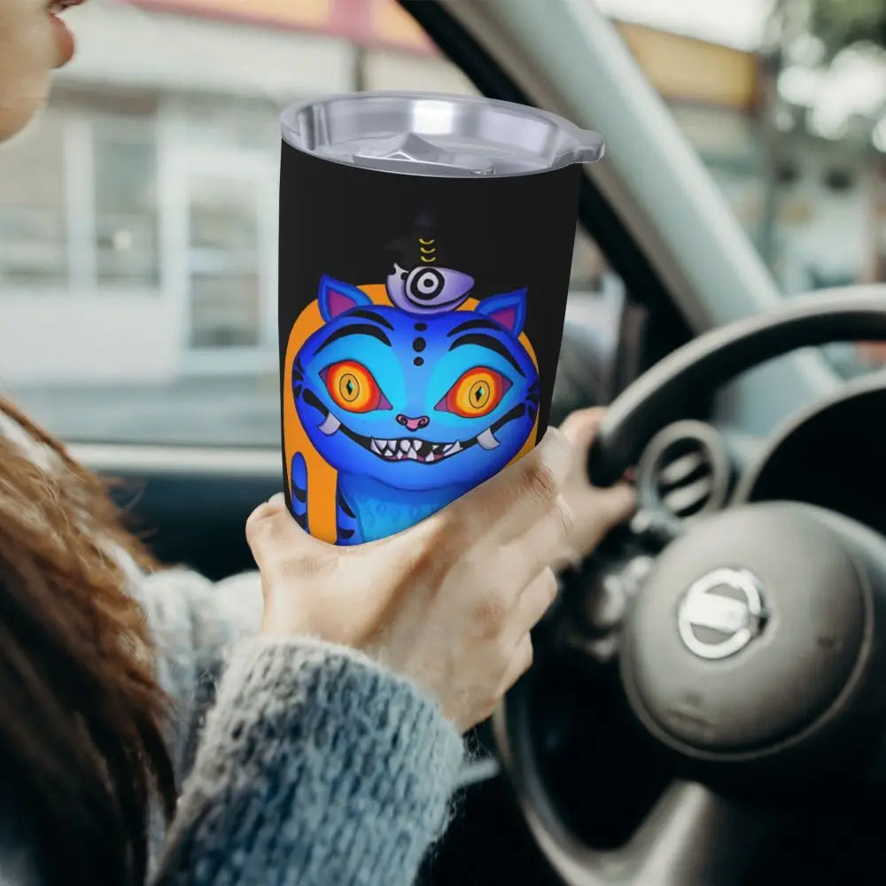 KPop Demon Hunters - Derpy  Insulated Tumbler with Lid Vacuum Thermal Mug Outdoor Travel Car Bottle Cup, 20oz